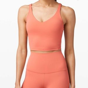 lululemon align tank in rustic coral